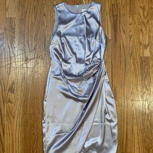 Calvin Klein Metallic Purple Dress (size 2/XS)